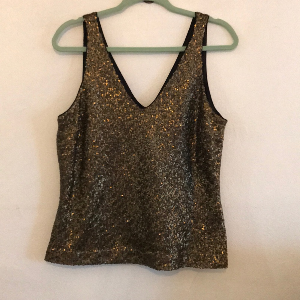 Lauren Ralph Lauren sequined sleeveless blouse
